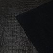 画像3: 合皮 生地 リアル・クロコダイル　黒色（ブラック） (3)