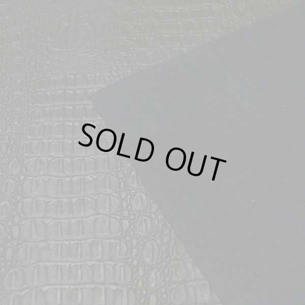 画像3: 合皮 生地 リアル・クロコダイル 黒色(ブラック) (3)