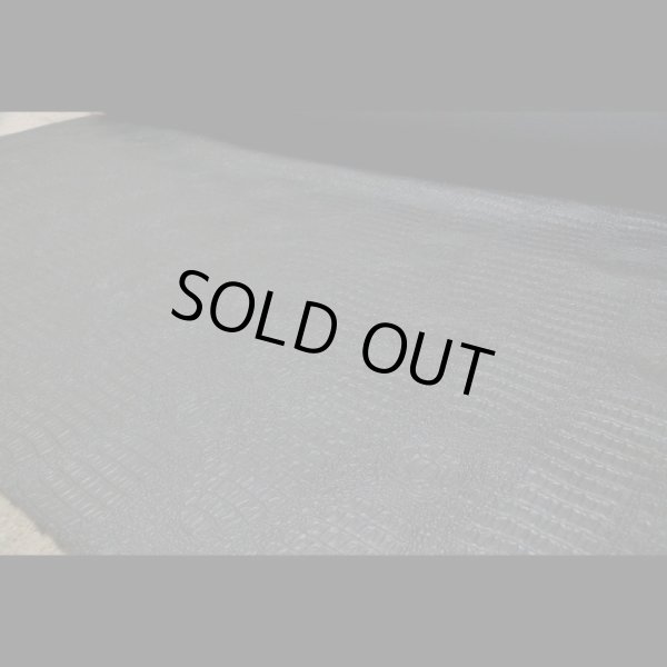 画像4: 合皮 生地 リアル・クロコダイル 黒色(ブラック) (4)