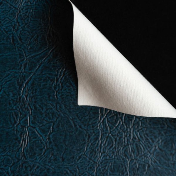 画像3: 合皮 生地 アンティーク　紺色（ネイビー） (3)