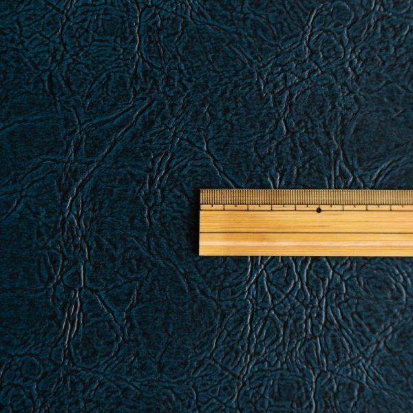 画像4: 合皮 生地 アンティーク　紺色（ネイビー） (4)