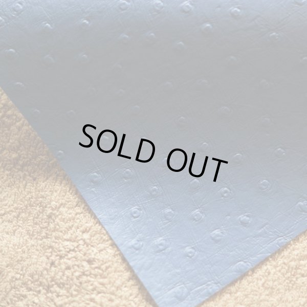 画像3: アウトレット 合皮 生地 オーストリッチ　紺色（ネイビーブルー） (3)