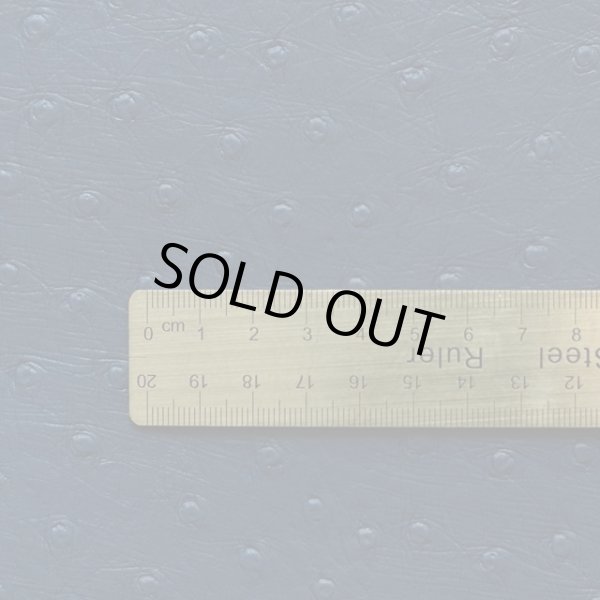 画像2: アウトレット 合皮 生地 オーストリッチ　紺色（ネイビーブルー） (2)