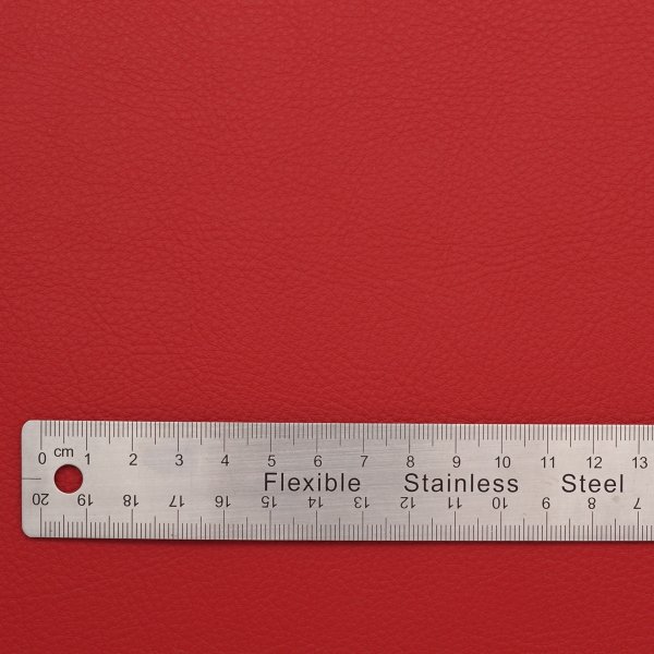 画像4: 合皮 生地 ウレタン裏貼りレザー 赤色（レッド） (4)