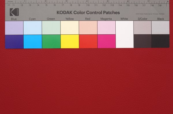 画像5: 合皮 生地 ウレタン裏貼りレザー 赤色（レッド） (5)