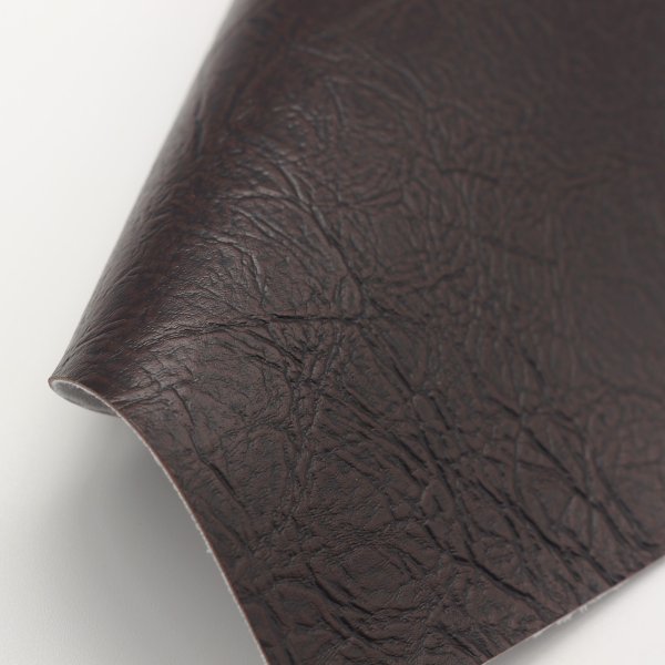 画像3: 合皮 生地 アンティーク こげ茶色(ダークブラウン) (3)