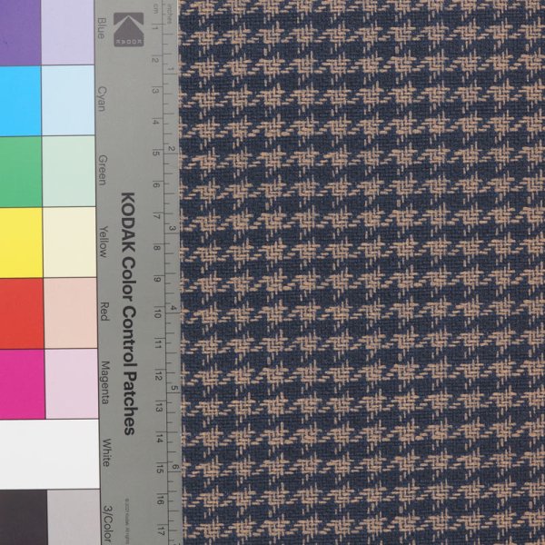 画像3: 合皮 千鳥格子 生地 紺色（ダークブルー） (3)