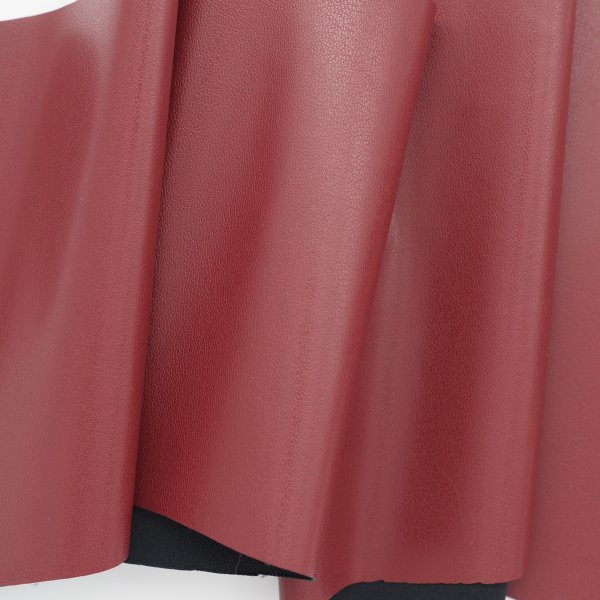 画像2: 合皮 ストレッチ 生地 臙脂色（ワイン） (2)