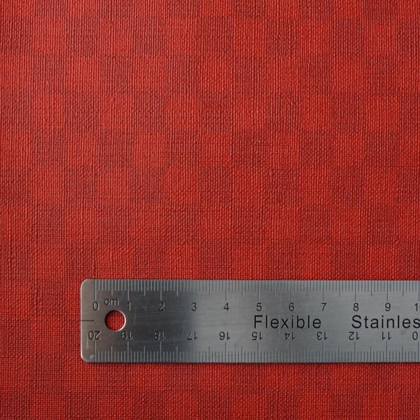 画像2: 合皮 生地 格子柄　赤色（レッド） (2)