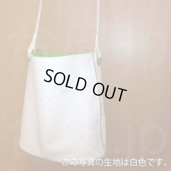 画像4: 合皮 アウトレット 生地 格子柄　こげ茶色（ダークブラウン） (4)