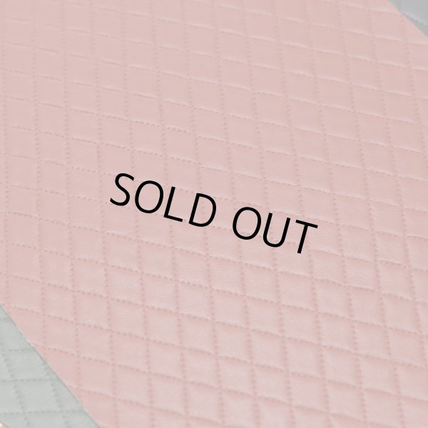 画像3: 合皮 生地 ダイヤ柄　赤色（レッド） (3)