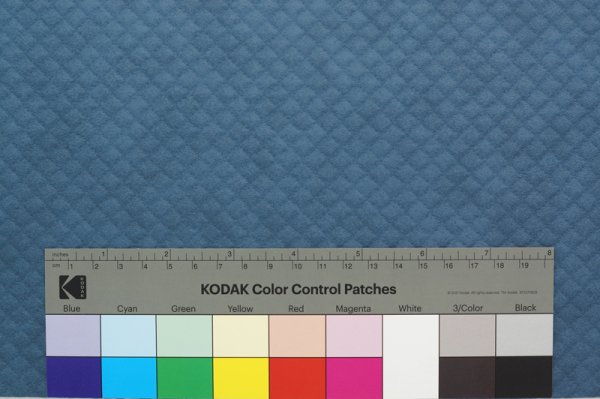 画像2: 合皮 生地 小ダイヤ柄　群青色（マットブルー） (2)