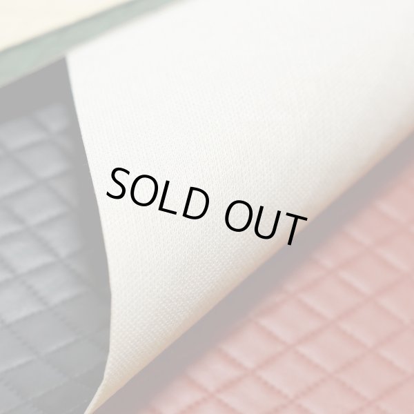 画像5: 合皮 生地 ダイヤ柄　赤色（レッド） (5)