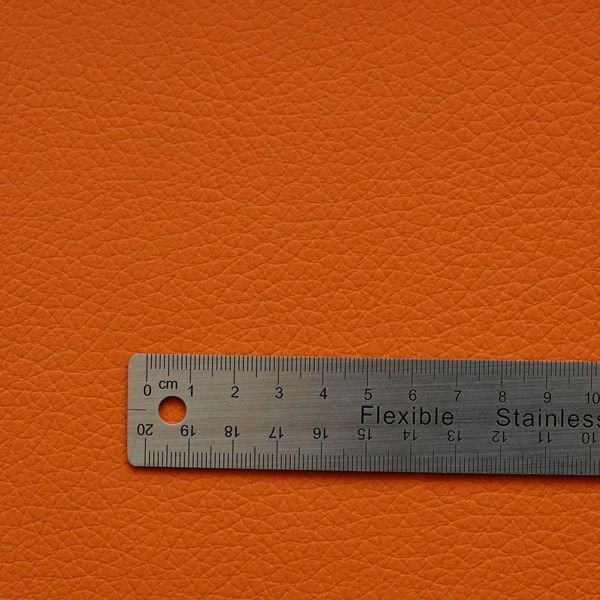 画像3: 合皮 生地 シボ大 橙色（オレンジ） (3)