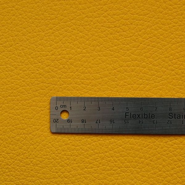 画像3: 合皮 生地 シボ大 黄色（イエロー） (3)