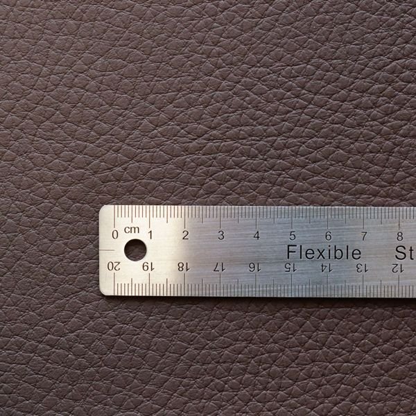 画像3: 合皮 生地 シボ大 こげ茶色（ダークブラウン） (3)