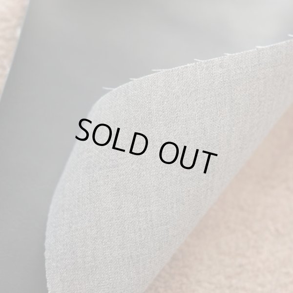 画像3: 合皮 生地 ヌメ革　黒色（ブラック） (3)