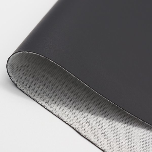 画像5: 合皮 生地 ヌメ革　黒色（ブラック） (5)