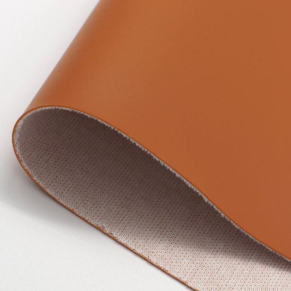 画像4: 合皮 生地 ヌメ革　茶色（キャメルブラウン） (4)