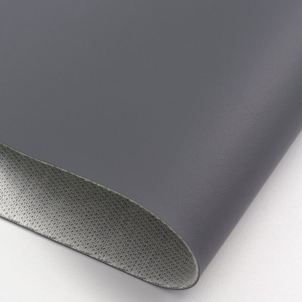 画像5: 合皮 生地 ヌメ革　灰色（グレー） (5)