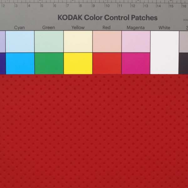 画像2: 合皮 生地 パンチング　赤色（レッド） (2)