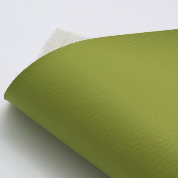 画像4: 合皮 生地 ソフトPUレザー 黄緑色（ライトグリーン） (4)