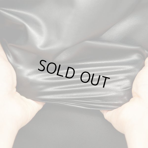 画像3: 合皮 2wayウルトラストレッチ 生地 黒色(ブラック) (3)