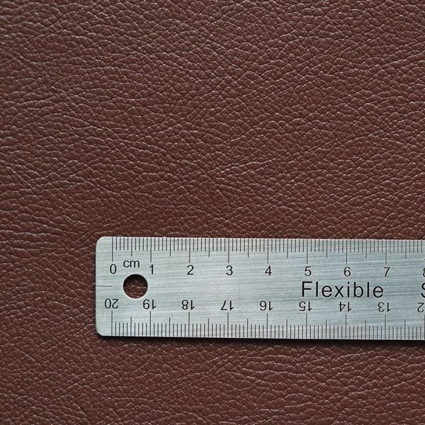 画像2: 合皮 幅広 生地 こげ茶色（ダークブラウン） (2)