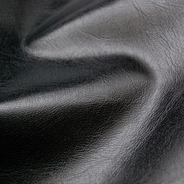 画像4: 合皮 生地 薄手:エコノミー 黒色(ブラック) (4)