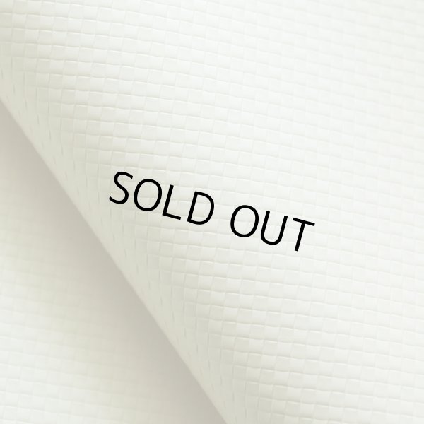 画像2: 合皮 市松模様 生地 暖白色（アイボリーホワイト） (2)